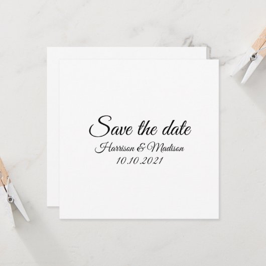 Sparen de Datum, pas de Aankondiging van het tekst (Voorkant / Achterkant in situ)