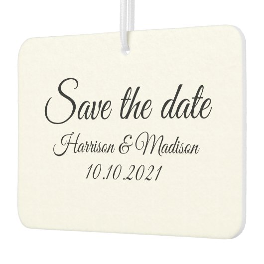 Sparen de Datum, pas de Aankondiging van het tekst Luchtverfrisser (Links)