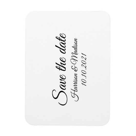 Sparen de Datum, pas de Aankondiging van het tekst Magneet (Verticaal)