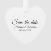 Sparen de Datum, pas de Aankondiging van het tekst Ornament (voorkant)