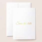 Sparen de Datum, pas tekstWeddenschap aan Folie Kaarten (Met envelop)