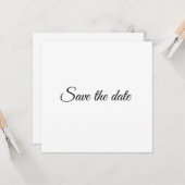 Sparen de Datum, pas tekstWeddenschap aan Kaart (Voorkant / Achterkant in situ)