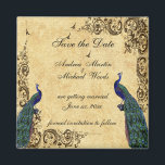 Sparen de Datum, Peacock, Douane Magnet<br><div class="desc">Sparen de Datum Peacock Magnet. Pas tekst en doopvont aan om uw gebeurtenis aan te passen.</div>