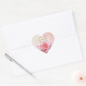 Sparen de Datum Perfecte Roze Sticker van het Hart (Envelop)