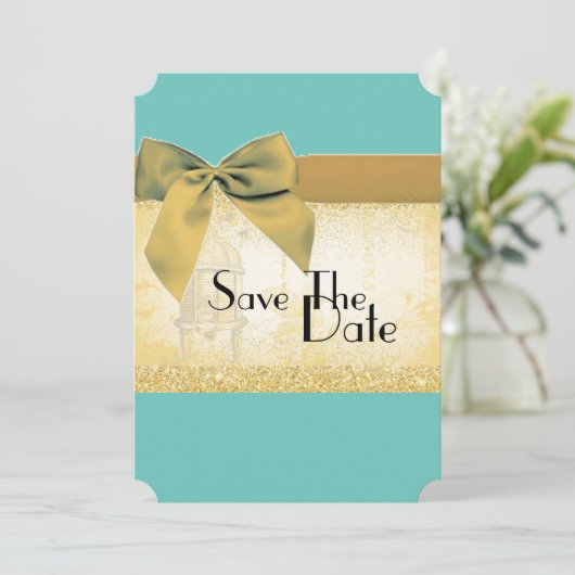 Sparen de Datum Personaliseer de Sjabloon van Pari Kaart (Staand voorkant)