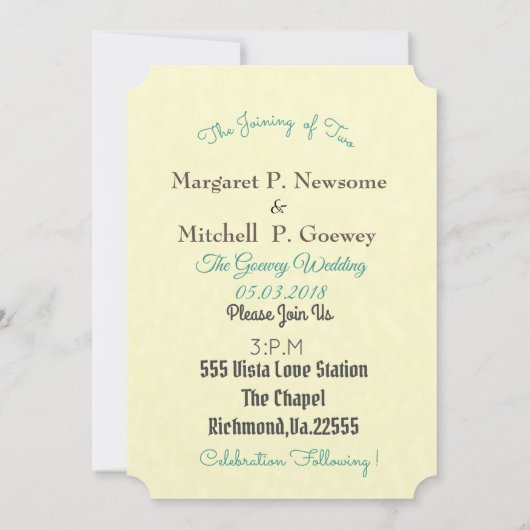 Sparen de Datum Personaliseer de Sjabloon van Pari Kaart (Achterkant)