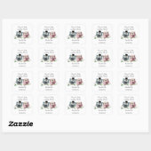 Sparen de Datum Personaliseer Trekkers met de Eige Vierkante Sticker (Vel)