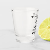 Sparen de Datum Persoonlijke Weddenschap Shot Glas (Links)