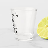 Sparen de Datum Persoonlijke Weddenschap Shot Glas (Rechts)