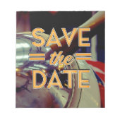 Sparen de Datum  Prop Plane Notitieblok (Voorkant)