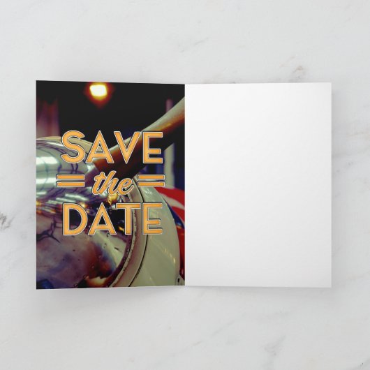 Sparen de Datum  Prop Plane Notitiekaartje (Binnen)