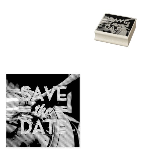 Sparen de Datum Prop Plane Rubberstempel (Gestempeld)