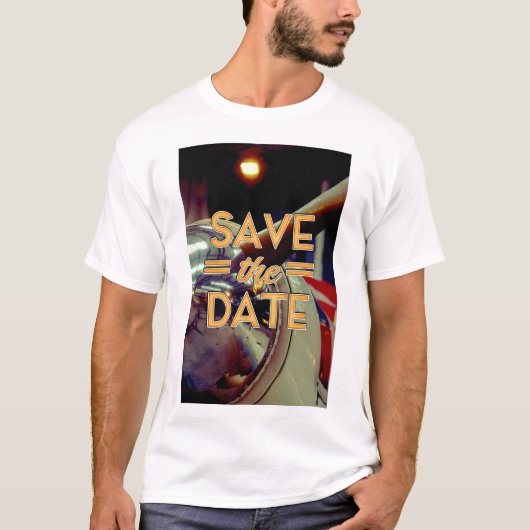 Sparen de Datum  Prop Plane T-shirt (Voorkant)