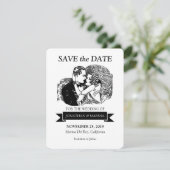Sparen de Datum  Retro Grote Gatsby Stijl 20s Save The Date (Staand voorkant)