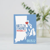 Sparen de Datum - - Rhode Island Save The Date (Staand voorkant)