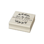 Sparen de Datum Robuuste Tak & het Hand Verpletter Rubberstempel (Stempel)