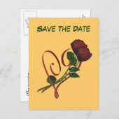 Sparen de Datum Rode Rijen het Briefkaart van het  (Voorkant / Achterkant)