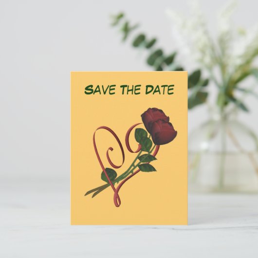 Sparen de Datum Rode Rijen het Briefkaart van het  (Staand voorkant)