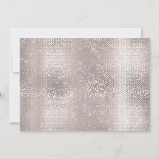 Sparen de Datum Roos drijft Vonk Glitter grijs Sil Save The Date (Achterkant)