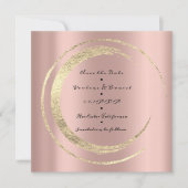 Sparen de Datum Roos Golden Circles van de Humming Save The Date (Voorkant)