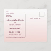 Sparen de Datum roos goudgraduatie Partij Briefkaart (Achterkant)