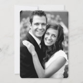 Sparen de Datum Royal Blue Floral Foto Card Save The Date (Achterkant)