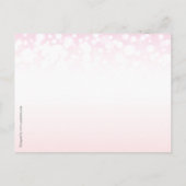 Sparen de datum roze champagne borrelt trouwkaart aankondigingskaart (Achterkant)