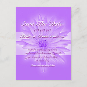 Sparen de datum roze lily - klantgerichte sjabloon