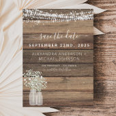 Sparen de Datum Rustic Farmhouse Save The Date