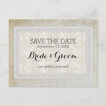 Sparen de Datum Rustic Lace w Aged  Linen