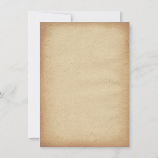 Sparen de Datum - Rustic Parchment Save The Date (Achterkant)