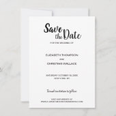 Sparen de datum Rustic Wedding Veelvoudige Foto Aankondiging (Achterkant)