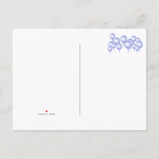 Sparen de Datum Rustic Whitewash Ballon van het ho Aankondigingskaart (Achterkant)