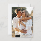 Sparen de Datum Rustic Zuidelijke Katoen Weddensch Kaart (Achterkant)