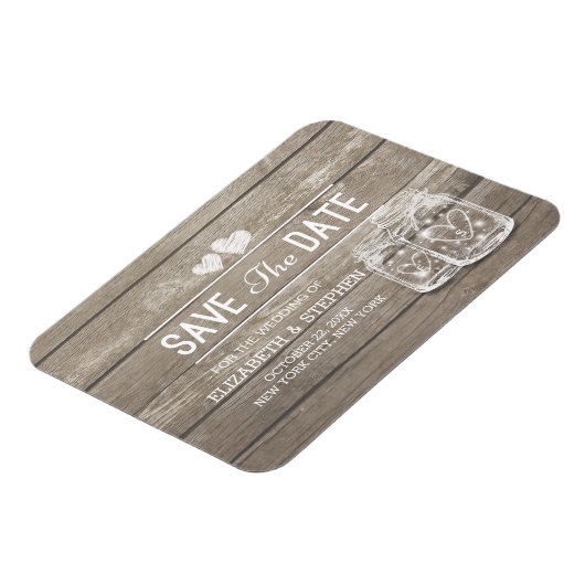 Sparen de Datum Rustige de Mason van het Hout van Magneet (Linkerzijde)