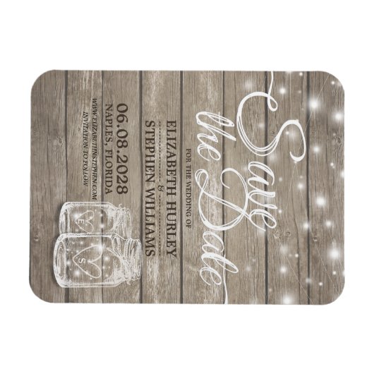 Sparen de Datum Rustige de Mason van het Hout van Magneet (Horizontaal)