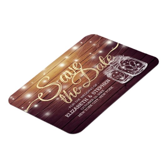 Sparen de Datum Rustige de Mason van het Hout van Magneet (Linkerzijde)