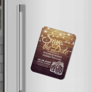 Sparen de Datum Rustige de Mason van het Hout van Magneet