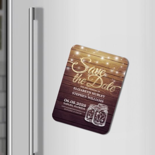 Sparen de Datum Rustige de Mason van het Hout van Magneet