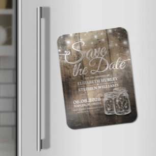 Sparen de Datum Rustige de Mason van het Hout van Magneet