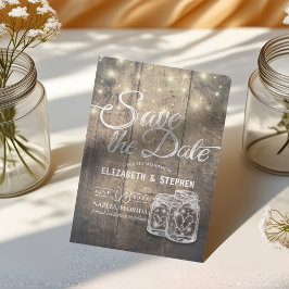 Sparen de Datum Rustige de Mason van het Hout van  Save The Date