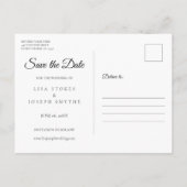 Sparen de Datum Rustige Hood Gold Heart van de Kal Aankondigingskaart (Achterkant)