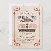  sparen de Datum Save The Date (Voorkant)