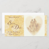  sparen de Datum Save The Date (Voorkant / Achterkant)