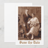 sparen de Datum Save The Date (Voorkant / Achterkant)