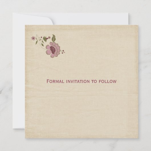 sparen de Datum Save The Date (Achterkant)