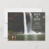 Sparen de Datum, schattige moderne douane fotomagn Magnetische Uitnodiging (Voorkant)