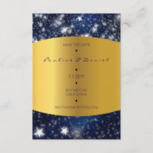Sparen de Datum Ster Night Stars Gold