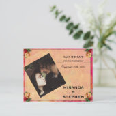 Sparen de Datum Sweet Modern Wedding de Foto Annou Aankondigingskaart (Staand voorkant)