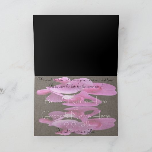 Sparen de Datum - SweetPea Aankondiging (Binnen)